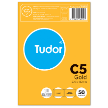 C5 229X162 GOLD PNS PK50 ENVELOPES