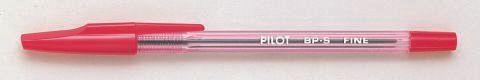 PILOT BPS FINE RED B/POINT PEN