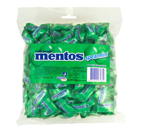 MENTOS SPEARMINT 540GM BAG PILLOWPACK