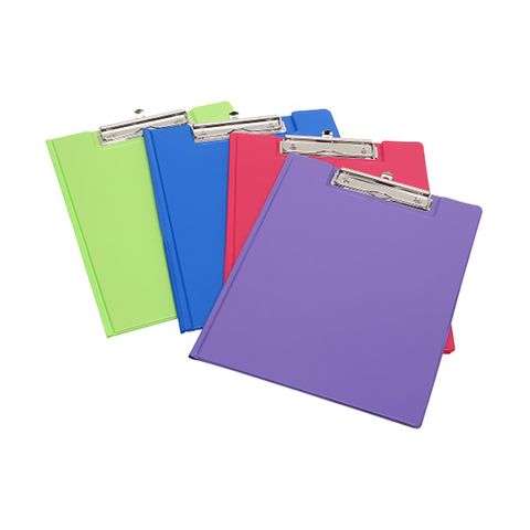 CLIPFOLDER A4 PE SUMMER BLUE