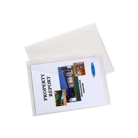 DOCUMENT WALLET A4 CLEAR PK4