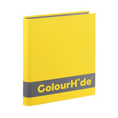 MARBIG COLOURHIDE SILKY TOUCH BINDER A4 2D 25MM YELLOW 
**CLEARANCE - DISCONTINUED LINE - LIMITED STOCK AVAILABLE**