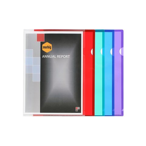 LETTER FILE A4 ULTRA BLUE PP MARBIG 180 MICRON
THICKNESS