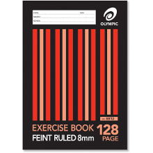 EXERCISE BOOK A4 128P 8mm E812