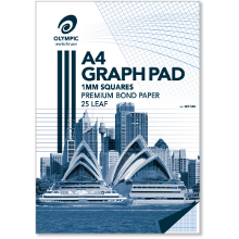 OLYMPIC GRAPH PAD A4 25L 1mm GH125