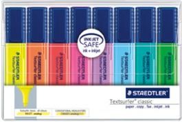 HIGHLIGHTER STAEDTLER WALLET 8 ASSORTED COLOURS TEXTSURFER