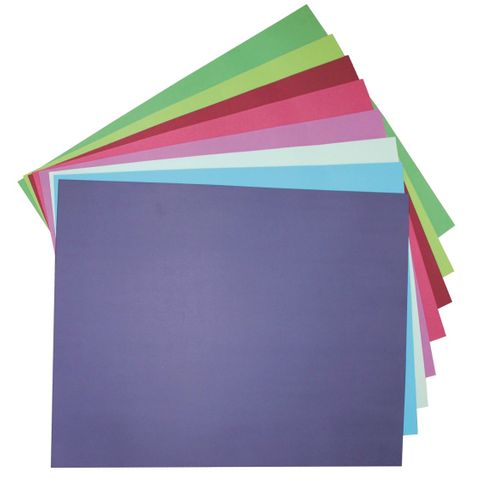 COOL TONES 510X640MM 200GSM COLOURBOARD
ASSORTED COLOURS PK50