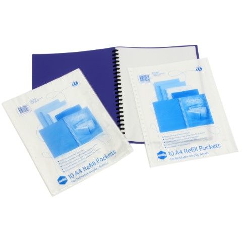 DISPLAY BOOK REFILLS A4  PK10 MARBIG