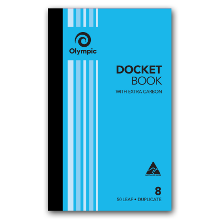 OLYMPIC #8 DOCKET BOOK DUP 205X125MM
CARBON INTERLEAVED