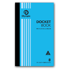 OLYMPIC #8 DOCKET BOOK DUP 205X125MM
CARBON INTERLEAVED