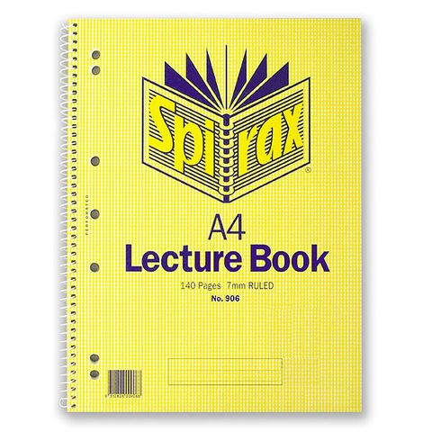 SPIRAX 906 LECTURE PAD SIDE OPENING 140PG
