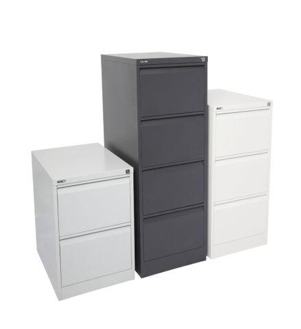GO HEAVY DUTY 2 DRAWER FILING CABINET -  CHINA WHITE