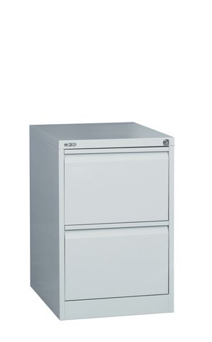 GO HEAVY DUTY 2 DRAWER FILING CABINET -  SILVER GREY