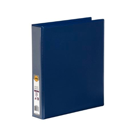 BINDER A4 4D 38MM BLUE INSERT CLEARVIEW