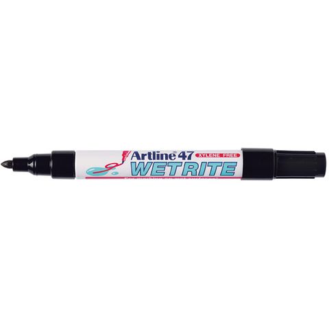 MARKER ARTLINE 47 WETRITE BLACK 1.5MM BULLET NIB