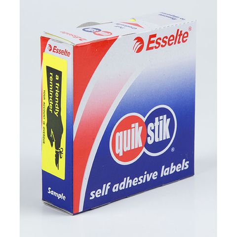 A FRIENDLY REMINDER LABEL QUIKSTIK BOX125