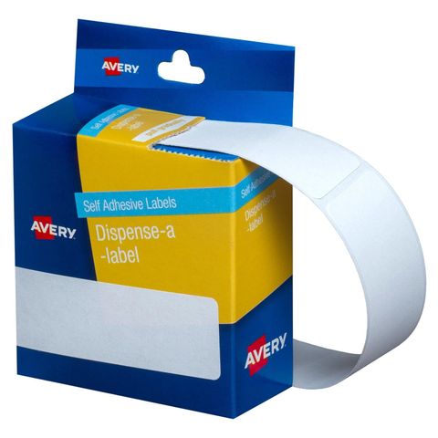 AVERY DISPENSER LABELS 101MM X 24MM WHITE BX160 LABELS