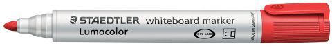 STAEDTLER RED WHITEBOARD MARKER BULLET POINT 
2MM