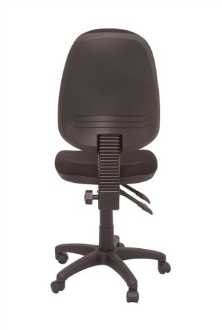 CHAIR EC070 HIGH BACK   BLACK FABRIC  SEMI-ERGONOMIC - 120KG WEIGHT RATING