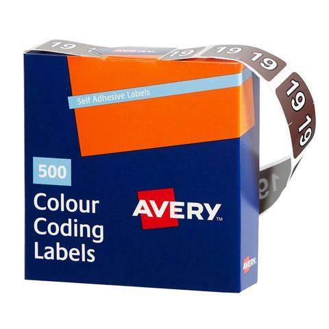 COLOUR CODING LABEL YEAR 2019 BX 500