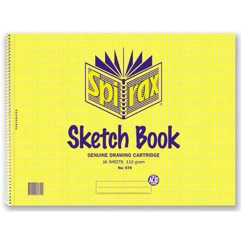 SPIRAX 579 SKETCH BOOK 272x360MM 16 SHEETS