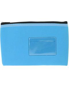 NEOPRENE NAME CARD PENCIL CASE - 1 ZIP 23X15CM - 4 COLOURS