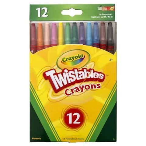 CRAYOLA TWISTABLES CRAYONS PK12