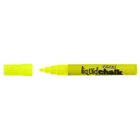 BULLET DRY WIPE YELLOW TEXTA LIQUID CHALK MARKER 4.5MM