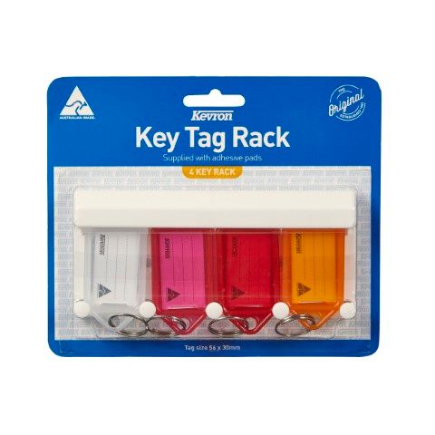 KEVRON KEY TAG RACK 4 TAG ASSORTED
