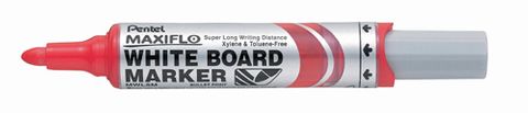 PENTEL MAXIFLO WHITEBOARD MARKERS BULLET POINT RED