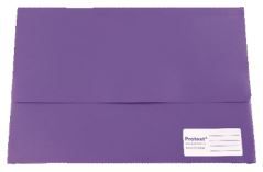 DOCUMENT WALLET PURPLE F/C VELCRO CLOSURE
PP