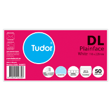 TUDOR DL PLAIN ENVELOPE PK50 P/SEAL