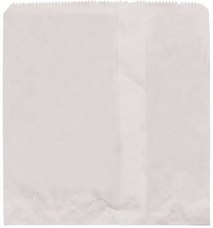 1 WHITE FLAT BAG PK100