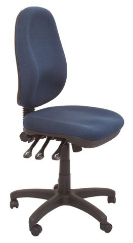 PO500 HD COMMERCIAL GRADE OPERATOR CHAIR - 150 KG WEIGHT RATING - NAVY BLUE FABRIC