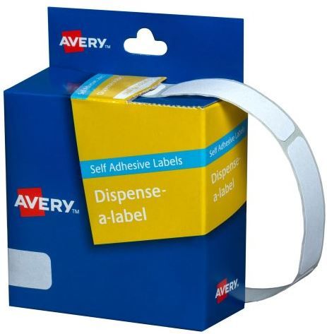 AVERY 937212 13X49 DISPENSER LABELS WHITE DMR1349W