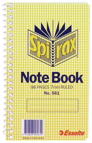SPIRAX 561 NOTEBOOK  96PG SIDE OPENING - 9312828005619