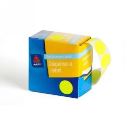 24MM AVERY FLUORO YELLOW CIRCLE LABEL BX350
937295
