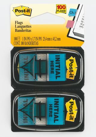 POST IT FLAG 680-IH2 INITIAL HERE PK2