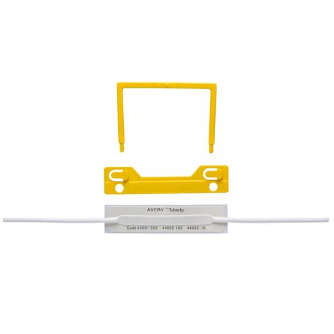 AVERY TUBECLIP FILE FASTENER 
YELLOW  BOX 100 COMPLETE