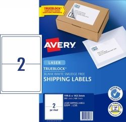 AVERY LASER LABEL 2UP WITH TRUEBLOCK BX100