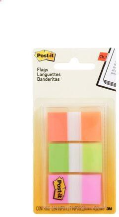 POST IT FLAGS 680-OLP 25MM ORANGE/LIME/PINK