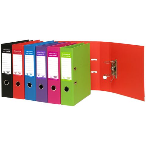 LEVER ARCH FILE PE A4 PINK COLOURHIDE -CQS15 - 9312311174211
