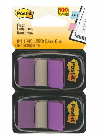 POST IT FLAGS PURPLE 680-PU2