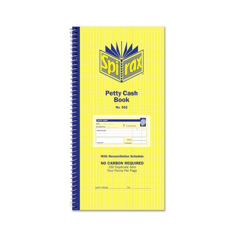 SPIRAX 552 PETTY CASH BOOK - 9312828005527