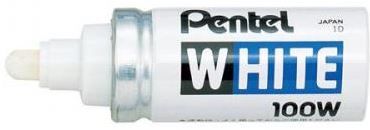 PENTEL X100W-M WHITE MED MARKER
