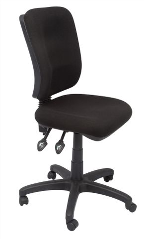 EG400 HD COMMERCIAL GRADE SQUARE BACK OPERATOR CHAIR- 130 KG WEIGHT RATING - BLACK
