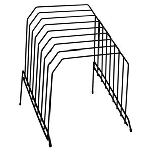 STEP FILE ORGANISER BLACK LARGE 8 SLOTS WIRE ITALPLAST