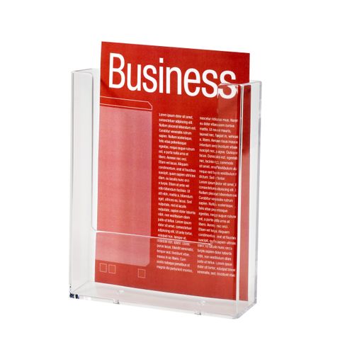 BROCHURE HOLDER A5 WALL MOUNT PORTRAIT SINGLE