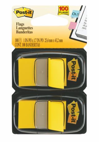 POST IT FLAGS YELLOW 680-YW2 PK2