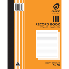 OLYMPIC RECORD BOOK #706  DUPLICATE 250X200MM